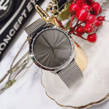 Buy Shop Calvin Klein Minimal Grey Dial Silver Mesh Bracelet Watch for Men - K3M211Y3 USA Online