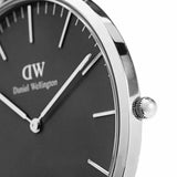 Buy Shop Daniel Wellington Classic York Black Dial Brown Leather Strap Watch For Men - DW00100134 USA Online