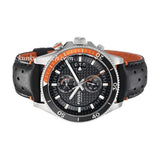 Buy Shop Fossil Wakefield Chronograph Black Dial Black Leather Strap Watch for Men - CH2953 USA Online