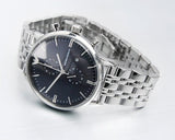 Buy Shop Emporio Armani Gianni Chronograph Blue Dial Silver Steel Strap Watch For Men - AR1648 USA Online
