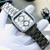 Buy Shop Fossil Inscription Multifunction Silver Dial Grey Steel Strap Watch for Men - BQ2657 USA Online