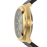 Buy Shop Fossil Everett Automatic Skeleton Black Dial Black Leather Strap Watch for Men - ME3208 USA Online
