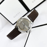 Buy Shop Gucci G Timeless Quartz Brown Dial Brown Rubber Strap Watch For Men - YA126403 USA Online