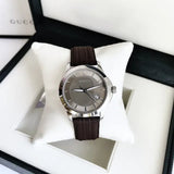 Buy Shop Gucci G Timeless Quartz Brown Dial Brown Rubber Strap Watch For Men - YA126403 USA Online