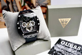 Buy Shop Guess Phoenix Multifunction Black Dial Black Rubber Strap Watch for Men - GW0203G3 USA Online