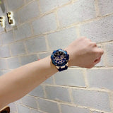 Buy Shop Guess Navigator Chronograph Blue Dial Blue Rubber Strap Watch for Men - GW0264G4 USA Online