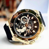 Buy Shop Guess Third Gear Multifunction Black Dial Black Rubber Strap Watch for Men - GW0334G2 USA Online