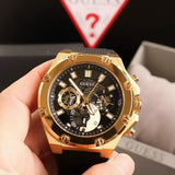 Buy Shop Guess Third Gear Multifunction Black Dial Black Rubber Strap Watch for Men - GW0334G2 USA Online