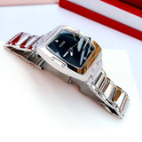 Buy Shop Guess Phoenix Black Dial Silver Steel Strap Watch for Men - GW0387G1 USA Online