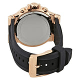 Buy Shop Michael Kors Dylan Chronograph Black Dial Black Rubber Strap Watch For Women - MK8557 USA Online