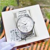 Buy Shop Tissot Chemin Des Tourelles Powermatic 80 Diamonds Silver Dial Silver Steel Strap Watch for Men - T099.407.11.033.00 USA Online