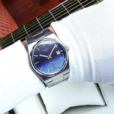 Buy Shop Tissot Powermatic 80 Automatic Gradient Blue Dial Silver Steel Strap Watch for Men - T137.407.11.051.01 USA Online