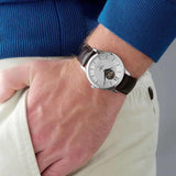 Buy Shop Tissot T Classic Tradition Powermatic 80 Open Heart Silver Dial Brown Leather Strap Watch for Men - T063.907.16.038.00 USA Online