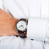 Buy Shop Tissot PR 100 Chronograph Silver Dial Brown Leather Strap Watch for Men - T101.417.16.031.00 USA Online