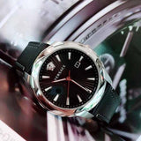 Buy Shop Versace V Urban Black Dial Black Leather Strap Watch for Men - VELQ00119 USA Online