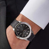 Buy Shop Versace V Urban Black Dial Black Leather Strap Watch for Men - VELQ00119 USA Online