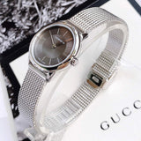 Buy Shop Calvin Klein Minimal Grey Dial Silver Mesh Bracelet Watch for Women - K3M23124 USA Online