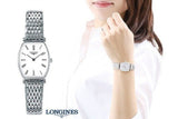 Longines La Grande Classique de Longines Tonneau White Dial Silver Steel Strap Watch for Women - L4.205.4.11.6