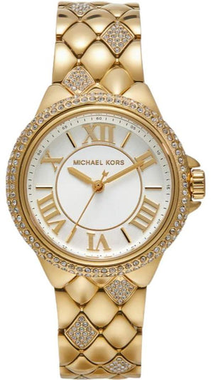 Buy Shop Michael Kors Camile Analog White Dial Gold Steel Strap Watch for Women - MK4801 USA Online