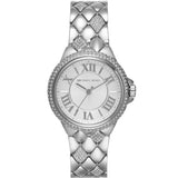 Buy Shop Michael Kors Camille Pave Crystals Silver Dial Silver Steel Strap Watch for Women - MK4804 USA Online