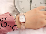 Buy Shop Emporio Armani Giola White Mother of Pearl Dial Rose Gold Steel Strap Watch For Women - AR11147 USA Online