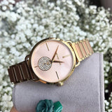 Buy Shop Michael Kors Portia Rose Gold Dial Two Tone Steel Strap Watch for Women - MK3706 USA Online