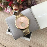 Buy Shop Michael Kors Portia Rose Gold Dial Two Tone Steel Strap Watch for Women - MK3706 USA Online