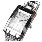 Buy Shop Emporio Armani White Dial Silver Stainless Steel Watch For Women - AR0146 USA Online