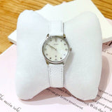 Buy Shop Gucci G-Timeless Mother of Pearl White Dial White Leather Strap Watch For Women - YA126597 USA Online