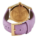 Buy Shop Gucci G Timeless Quartz Lilac Dial Lilac Leather Strap Watch For Women - YA1264098 USA Online