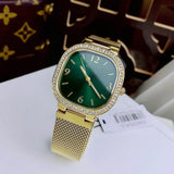 Buy Shop Guess Quartz Green Dial Gold Mesh Strap Watch For Women - GW0354L5 USA Online