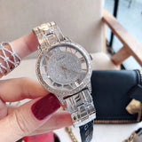 Buy Shop Guess Ethereal Diamonds Silver Dial Silver Steel Strap Watch for Women - W1013L1 USA Online