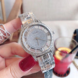 Buy Shop Guess Ethereal Diamonds Silver Dial Silver Steel Strap Watch for Women - W1013L1 USA Online