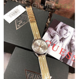 Buy Shop Guess Whisper Silver Dial Gold Mesh Bracelet Watch for Women - W1084L2 USA Online