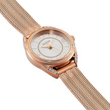 Buy Shop Guess Whisper Silver Dial Rose Gold Mesh Bracelet Watch for Women - W1084L3 USA Online
