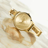 Guess Lola Quartz Gold Dial Gold Steel Strap Watch For Women - W1145L3