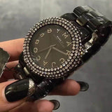 Buy Shop Marc Jacobs Marci Black Dial Black Steel Dial Strap Watch for Women - MBM3193 USA Online