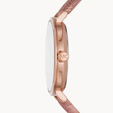 Buy Shop Michael Kors Addyson Quartz Rose Gold Dial Pink Leather Strap Watch for Women - MK2953 USA Online