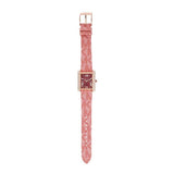 Buy Shop Michael Kors Emery Quartz Diamonds Red Dial Pink Leather Strap Watch For Women - MK2966 USA Online
