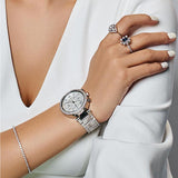 Buy Shop Michael Kors Camille Crystals Quartz Silver Dial Silver Steel Strap Watch for Women - MK6993 USA Online
