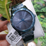 Buy Shop Michael Kors Hartman Quartz Blue Dial Blue Steel Strap Watch For Women - MK3509 USA Online