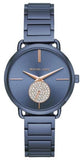 Buy Shop Michael Kors Portia Blue Dial Blue Stainless Steel Strap Watch for Women - MK3680 USA Online