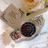Buy Shop Michael Kors Lauryn Blue Dial Silver Steel Strap Watch for Women - MK3720 USA Online