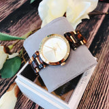 Buy Shop Michael Kors Delray Gold Dial Two Tone Steel Strap Watch for Women - MK4314 USA Online