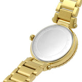 Buy Shop Michael Kors Parker Mother of Pearl White Dial Gold Steel Strap Watch For Women - MK4693 USA Online