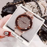 Buy Shop Michael Kors Kinley Rose Gold Dial Rose Gold Steel Strap Watch for Women - MK6210 USA Online
