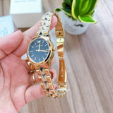 Buy Shop Michael Kors Runway Mercer Quartz Black Dial Two Tone Steel Strap Watch For Women - MK6672 USA Online