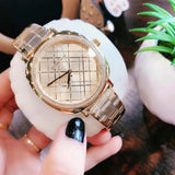 Buy Shop Michael Kors Nia Quartz Gold Dial Gold Steel Strap Watch For Women - MK3989 USA Online