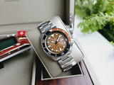 Buy Shop Seiko 5 Sports Sonar Special Edition Brown Dial Silver Steel Strap Watch For Men - SRPJ47K1 USA Online