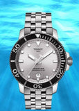 Buy Shop Tissot Seastar 1000 Powermatic 80 Silver Dial Silver Steel Strap Watch For Men - T120.407.11.031.00 USA Online